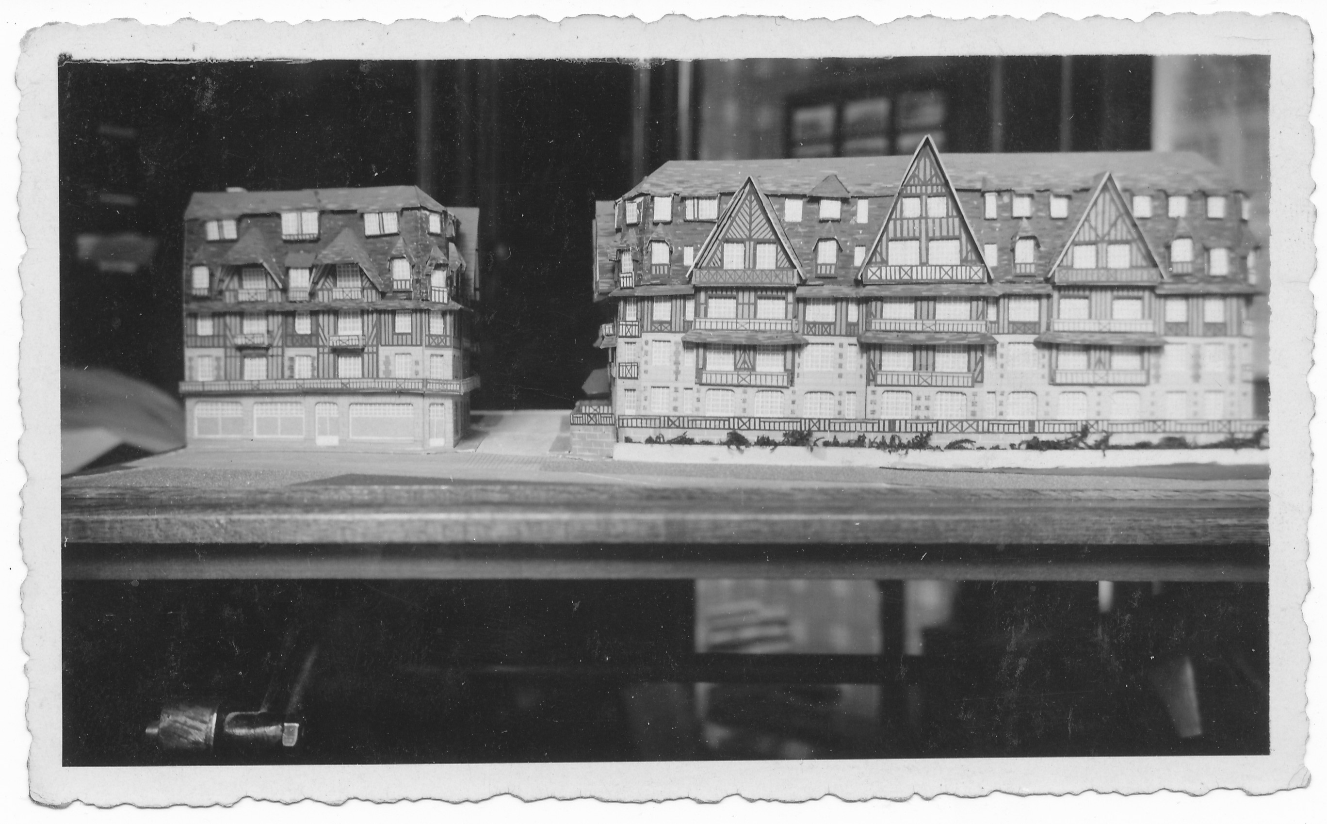 Maquette — façade (Palais Normand & Hôtel Flaubert)