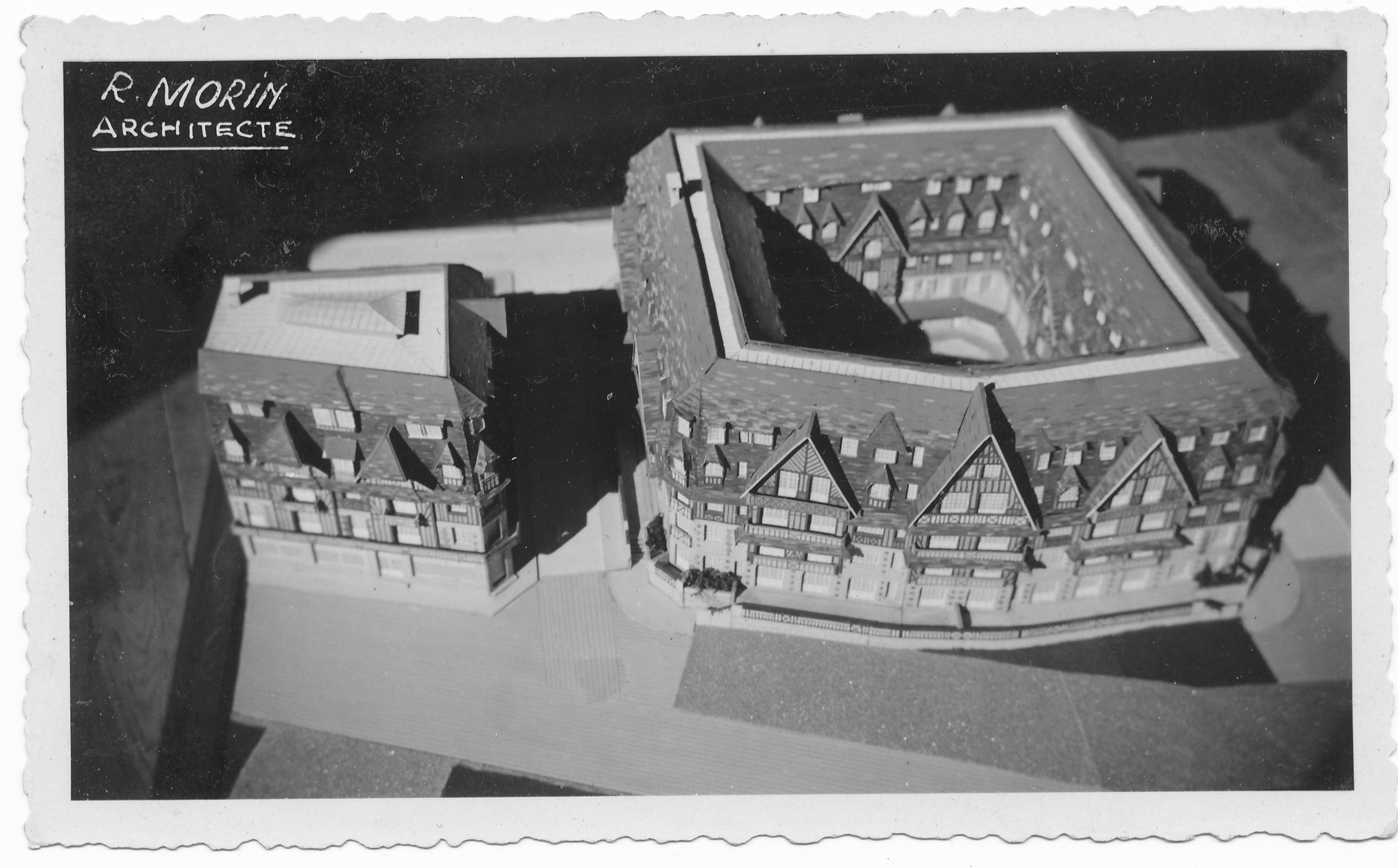 Maquette — vue aérienne (Palais Normand & Hôtel Flaubert)