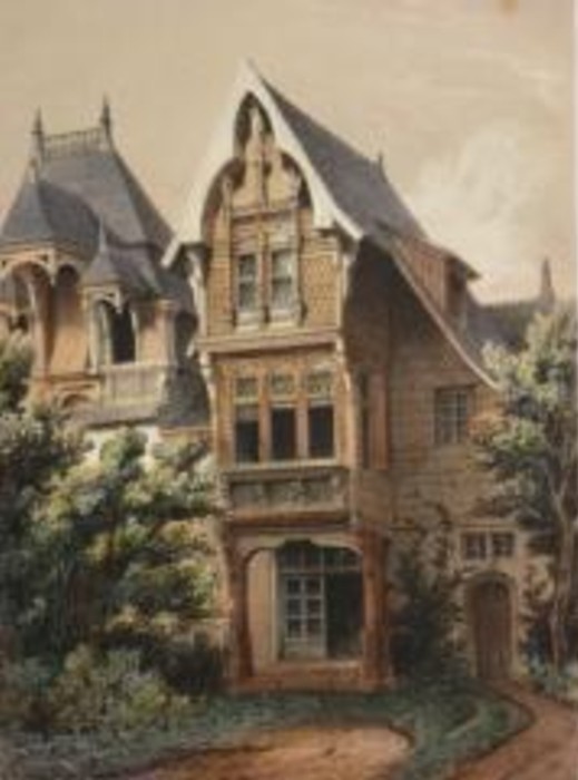 Chalet Mozin — vue en couleur d'origine